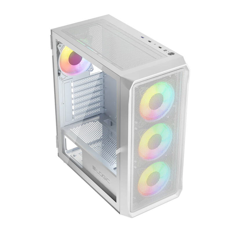 Корпус LogicConcept Portos ARGB Midi White (AT-PORTOS-20-0000000-0002) без БП