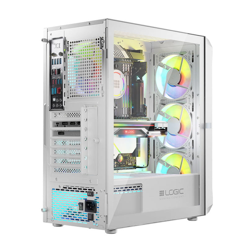Корпус LogicConcept Portos ARGB Midi White (AT-PORTOS-20-0000000-0002) без БП