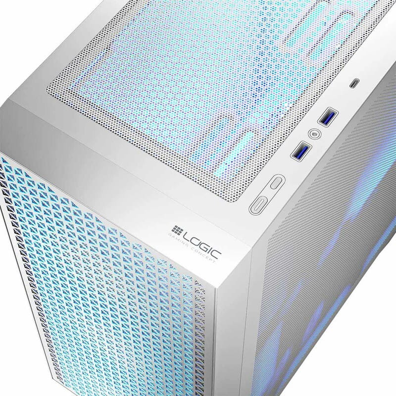Корпус LogicConcept Dart Pro ARGB Midi White (AT-DART-PRO-ARGB-20) без БП