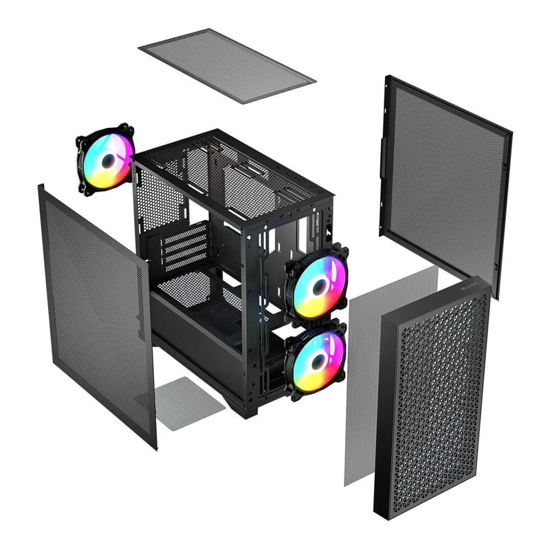 Корпус LogicConcept Dart Pro ARGB Mini Black (AM-DART-PRO-ARGB-10) без БЖ