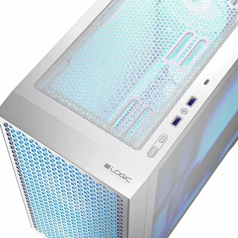 Корпус LogicConcept Dart Pro ARGB Mini White (AM-DART-PRO-ARGB-20) без БП
