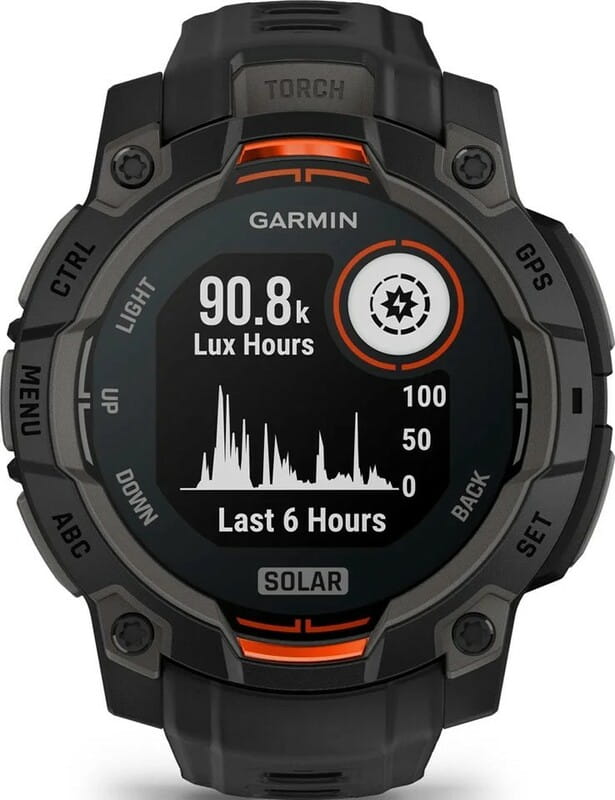 Смарт-годинник Garmin Instinct 3 45mm Solar Black with Black Silicone Band (010-02934-40)