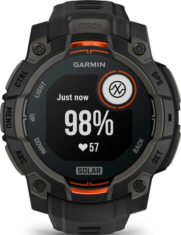Смарт-годинник Garmin Instinct 3 45mm Solar Black with Black Silicone Band (010-02934-40)