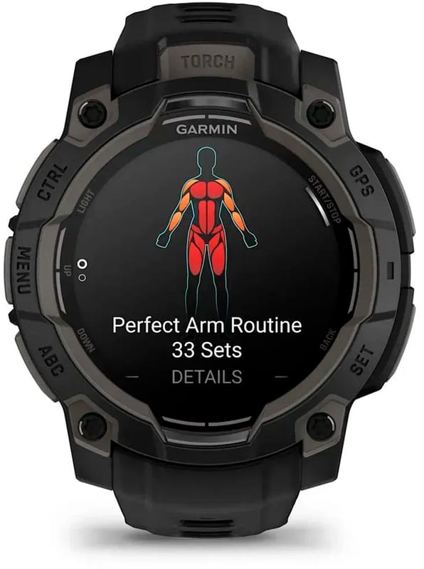 Смарт-часы Garmin Instinct 3 45mm AMOLED Black with Black Silicone Band (010-02936-40)