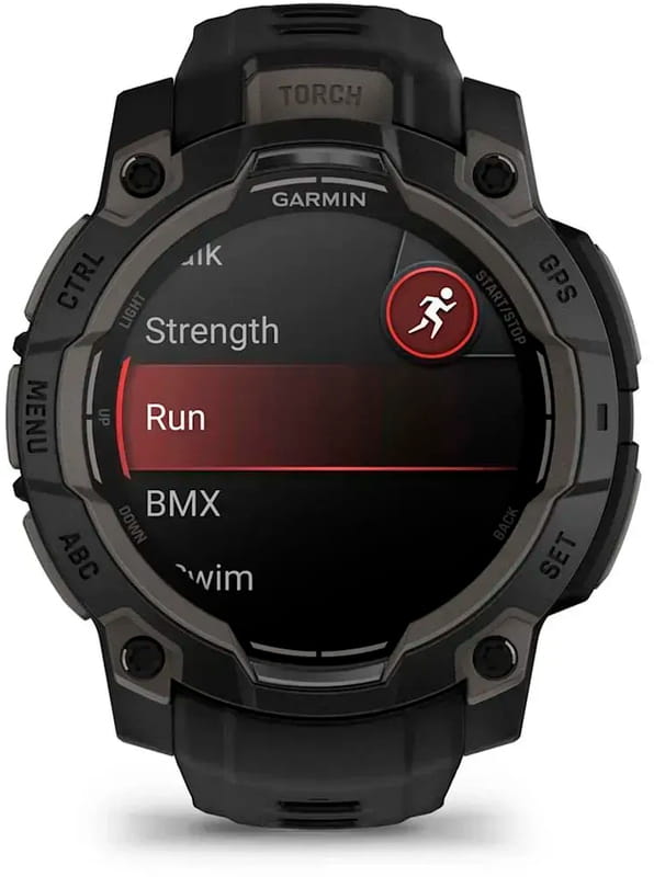 Смарт-часы Garmin Instinct 3 45mm AMOLED Black with Black Silicone Band (010-02936-40)