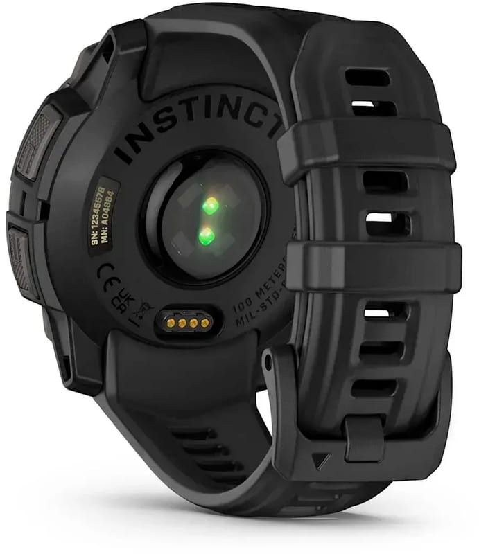 Смарт-часы Garmin Instinct 3 45mm AMOLED Black with Black Silicone Band (010-02936-40)