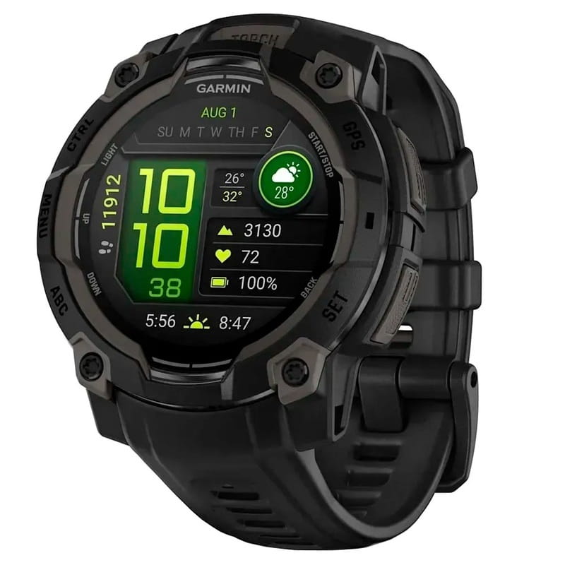Смарт-часы Garmin Instinct 3 45mm AMOLED Black with Black Silicone Band (010-02936-40)