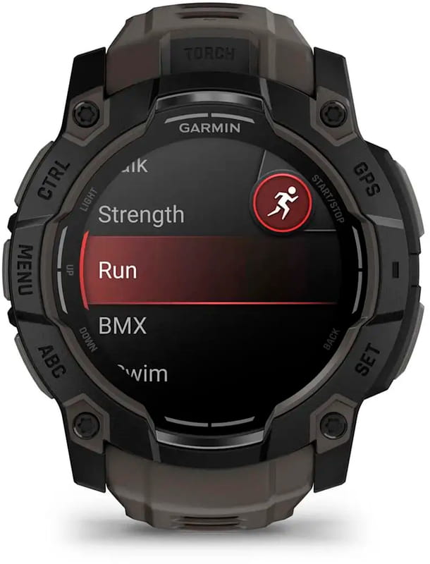 Смарт-часы Garmin Instinct 3 50mm AMOLED Black with Charcoal Silicone Band (010-03020-40)