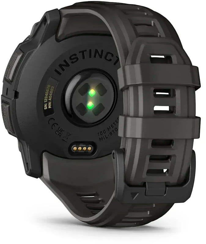 Смарт-часы Garmin Instinct 3 50mm AMOLED Black with Charcoal Silicone Band (010-03020-40)