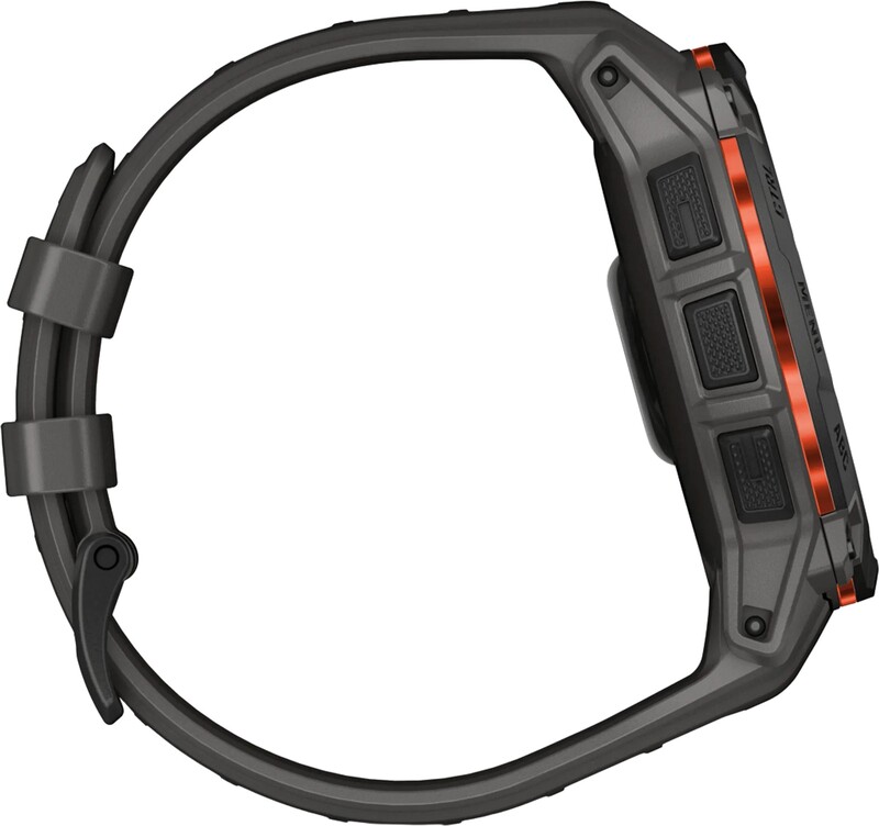 Смарт-часы Garmin Instinct 3 50mm Solar Black with Charcoal Silicone Band (010-02935-40)