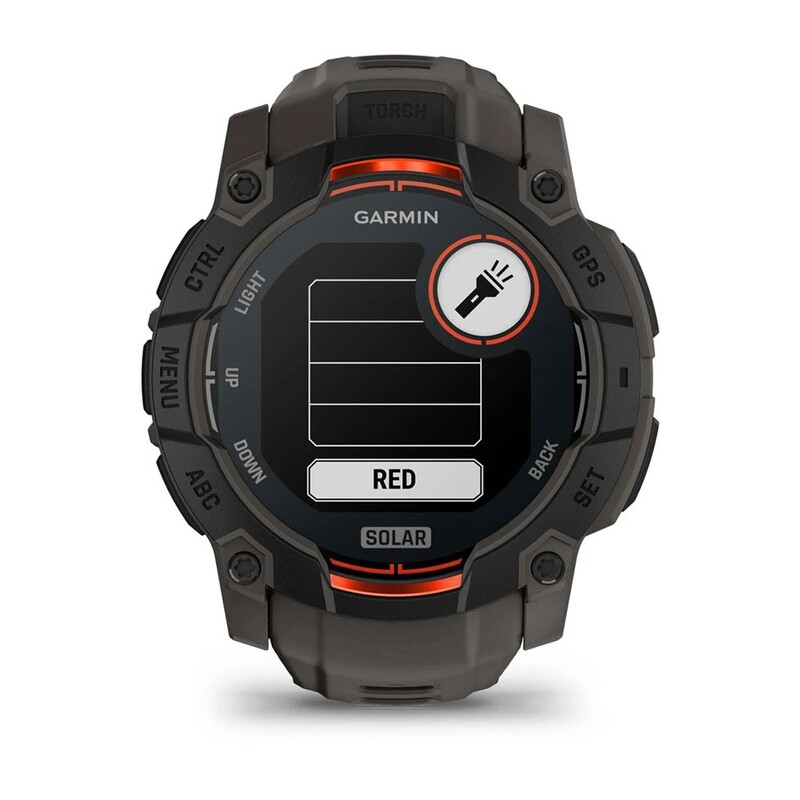 Смарт-часы Garmin Instinct 3 50mm Solar Black with Charcoal Silicone Band (010-02935-40)