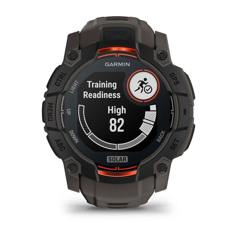 Смарт-часы Garmin Instinct 3 50mm Solar Black with Charcoal Silicone Band (010-02935-40)
