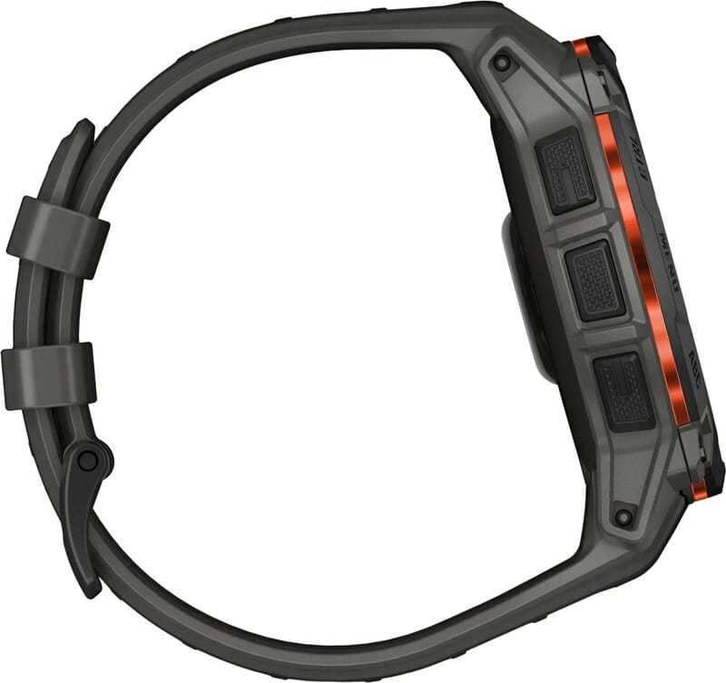 Смарт-часы Garmin Instinct 3 50mm Solar Black with Charcoal Silicone Band (010-02935-40)
