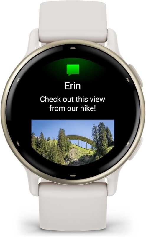 Смарт-часы Garmin Vivoactive 5 Cream Gold Aluminum Bezel with Ivory Case and Silicone Band (010-02862-5B)