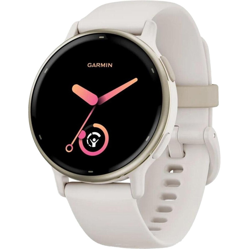 Смарт-часы Garmin Vivoactive 5 Cream Gold Aluminum Bezel with Ivory Case and Silicone Band (010-02862-5B)