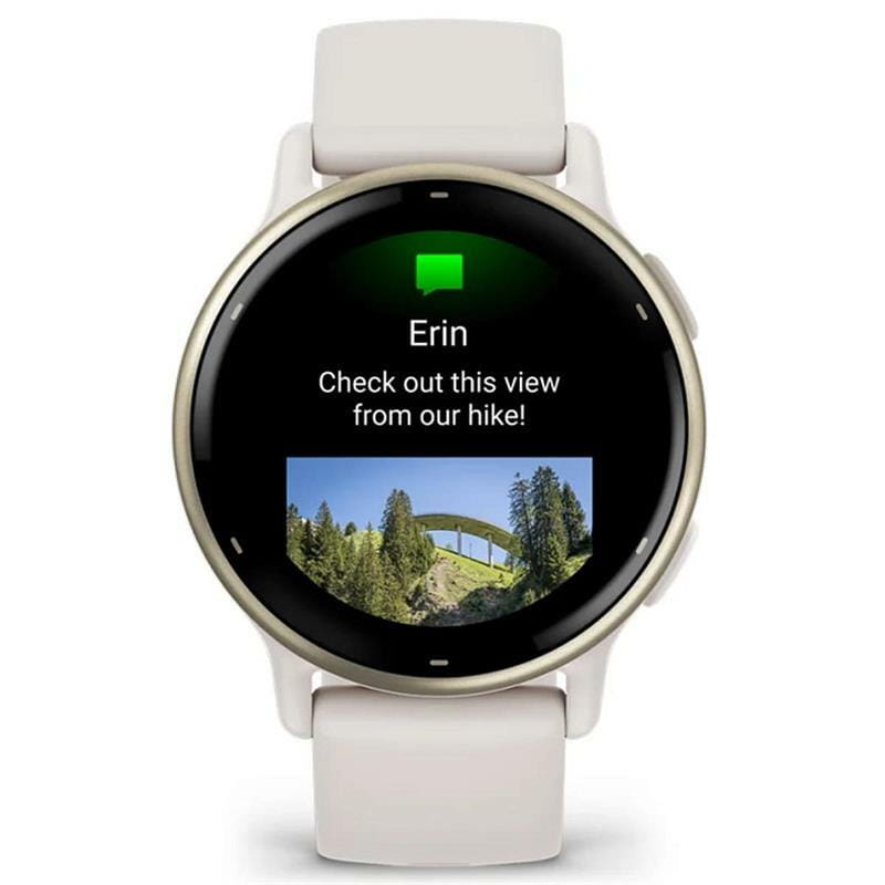 Смарт-часы Garmin Vivoactive 5 Cream Gold Aluminum Bezel with Ivory Case and Silicone Band (010-02862-5B)