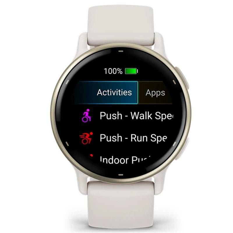 Смарт-часы Garmin Vivoactive 5 Cream Gold Aluminum Bezel with Ivory Case and Silicone Band (010-02862-5B)
