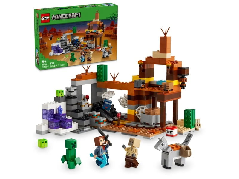 Конструктор LEGO Minecraft Заброшенная шахта в бесплодных землях (21263)