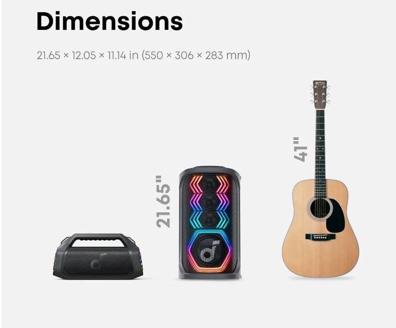 Акустична система Anker SoundCore Rave 3S Black (A31A3012)