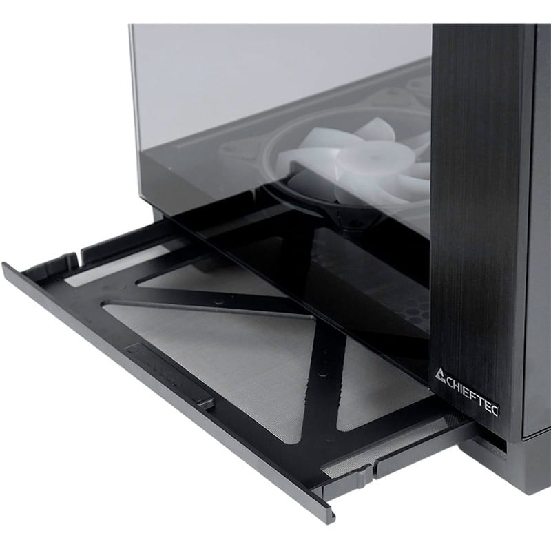Корпус Chieftec Visio Black (GM-30B-TG-OP) без БЖ