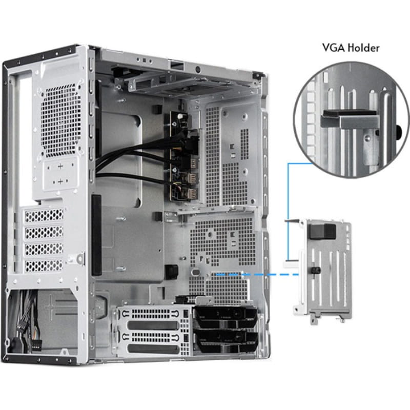 Корпус Chieftec Uni Black (BS-20B-OP) без БЖ