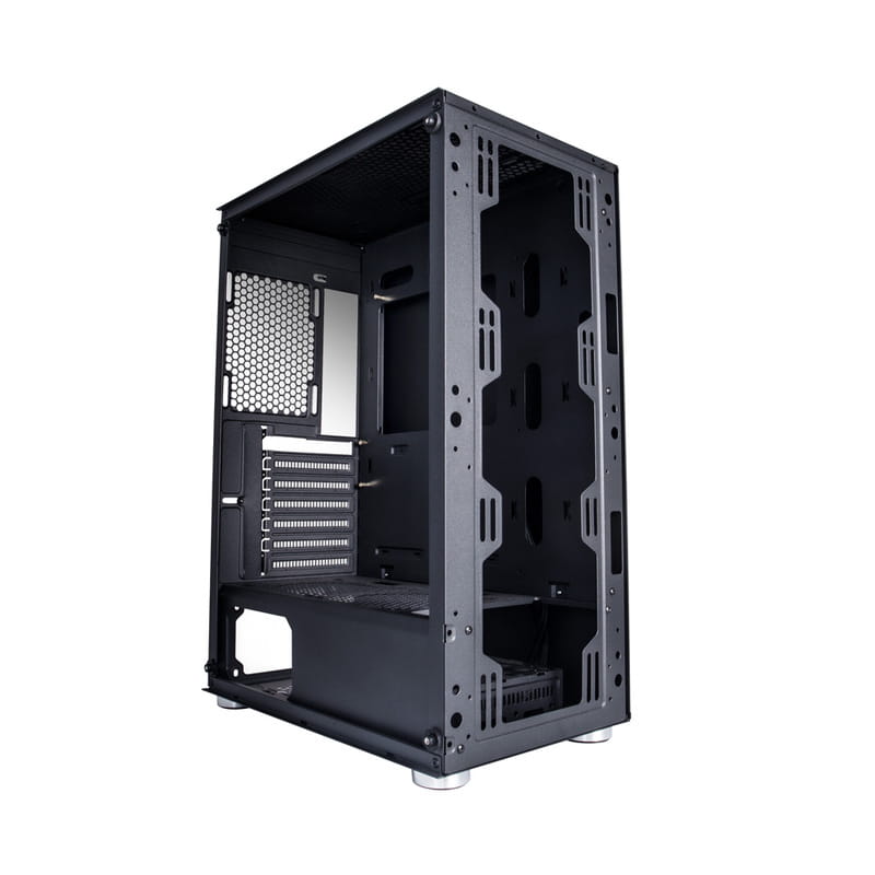 Корпус 1stPlayer X5-3G6P-1G6 Black без БП