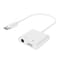 Фото - Адаптер Cablexpert USB Type-C - 3.5 мм/USB Type-C (M/F), 0.1 м, White (A-CM-3.5FP-01) | click.ua
