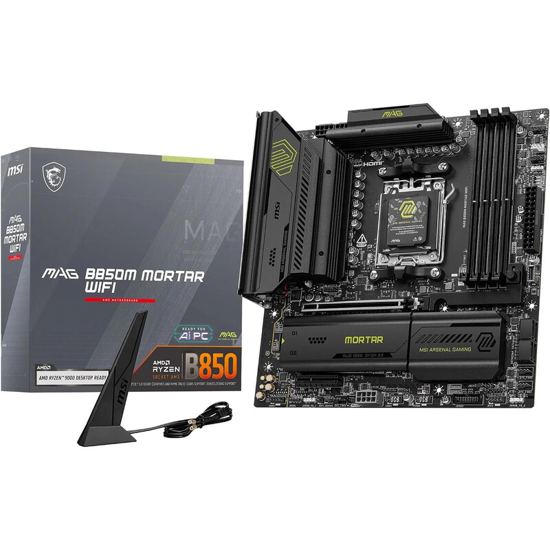 Материнська плата MSI MAG B850M Mortar WiFi Socket AM5