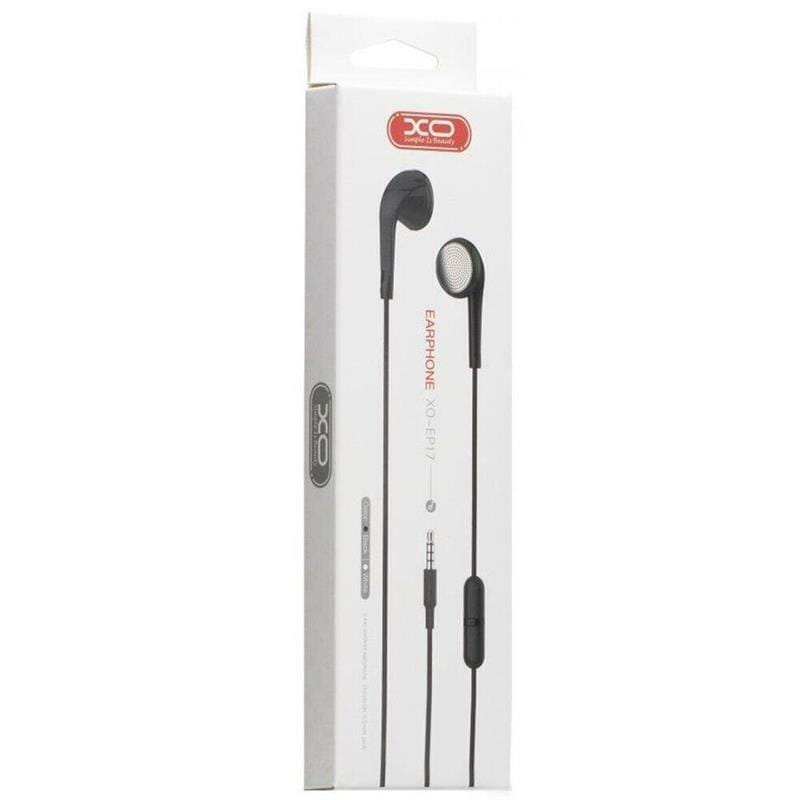 Гарнитура XO EP17 Music Earphone Black (6920680866571)