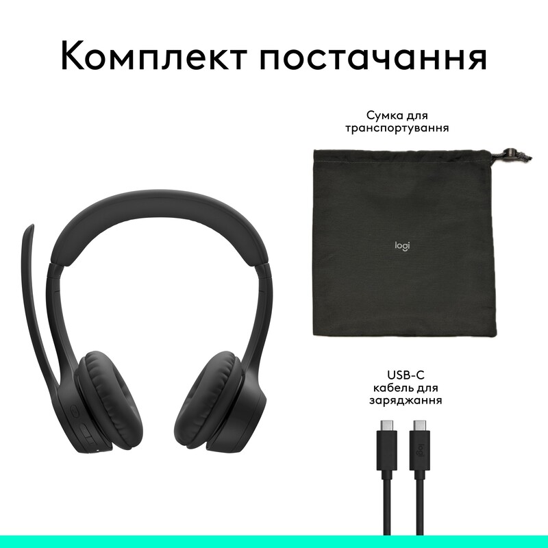 Bluetooth-гарнитура Logitech Zone 305 MS Black (981-001458)