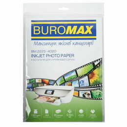 Фотопапір Buromax матовий 180г/м2 А4, 20л (BM.2225-4020)