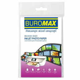 Фотобумага Buromax глянцевая 230г/м2 10х15см, 20л (BM.2230-6020)
