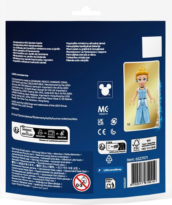 Конструктор LEGO Disney Princess Маленький замок Золушки в саду (30695)