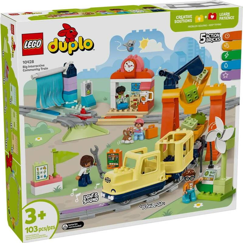 Конструктор LEGO Duplo Town Великий інтерактивний громадський потяг (10428)