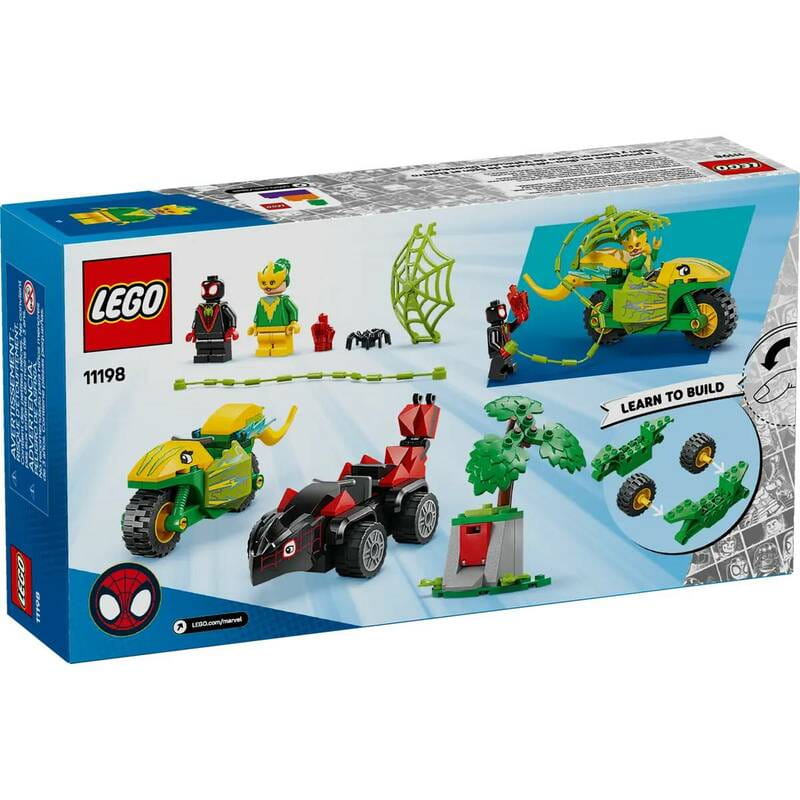 Конструктор LEGO Marvel Перегони на електромобілях з динозаврами (11198)