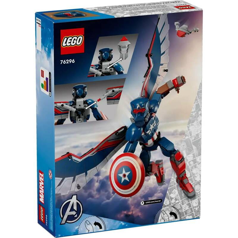 Конструктор LEGO Marvel Фігурка Сем Вілсон Капітан Америка (76296)