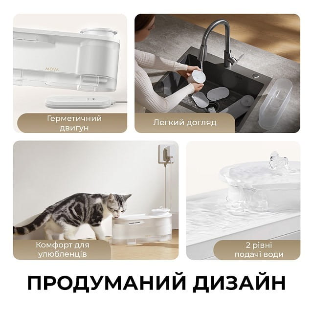 Смарт-поилка Mova Pet Grooming WF10 Pro (PWB20A)