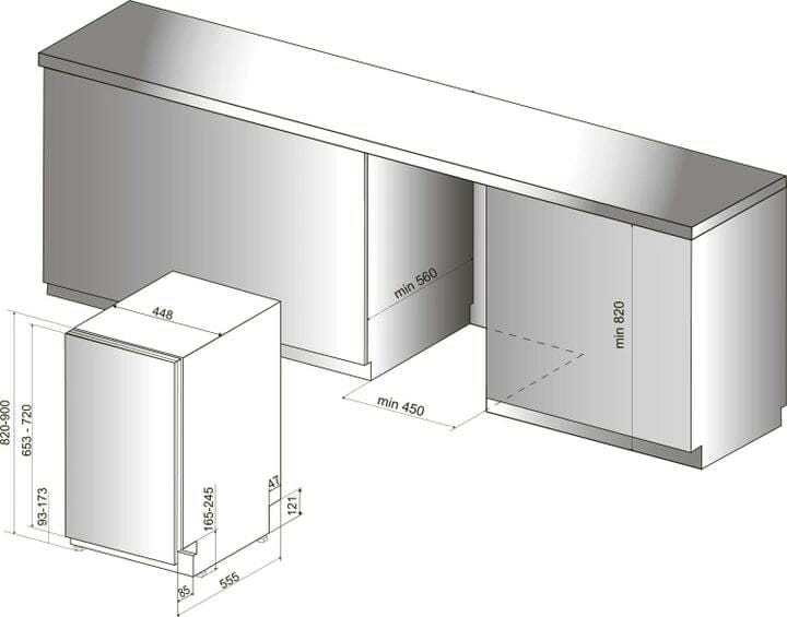 Вбудована посудомийна машина Hotpoint-Ariston HSIO 3O35 WFE