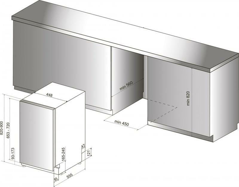 Встраиваемая посудомоечная машина Hotpoint-Ariston HSIC 3T127C