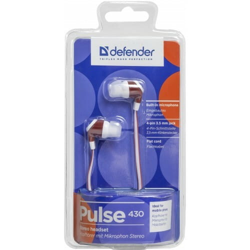 Гарнитура Defender Pulse 430 White/Red (63433)