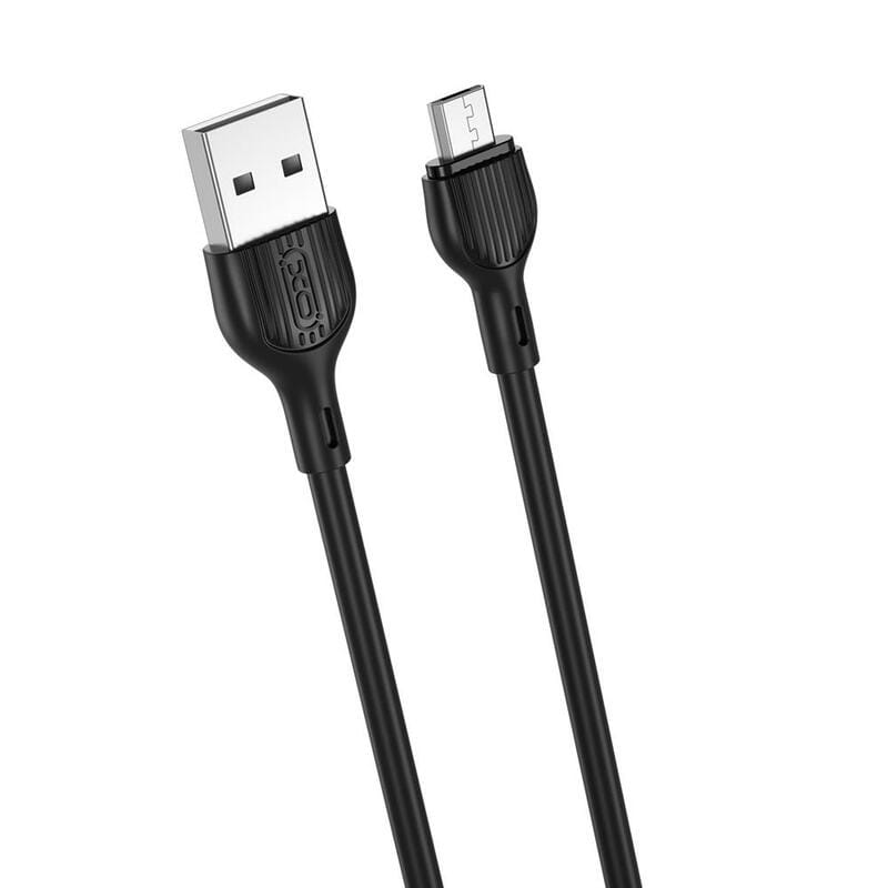 Кабель XO NB200 USB - microUSB, (M/M), 2.1A 1 м Black (6920680878109)