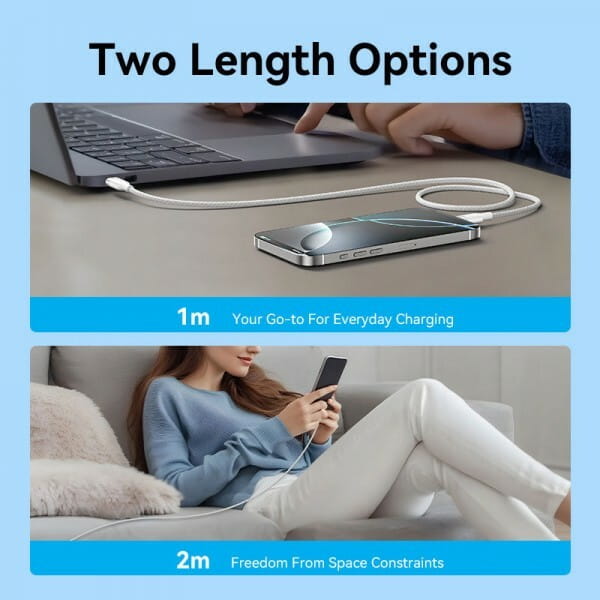 Кабель Vention USB Type-C - USB Type-C (M/M), 240W, 5A, 2 м, Black (TRIBH)