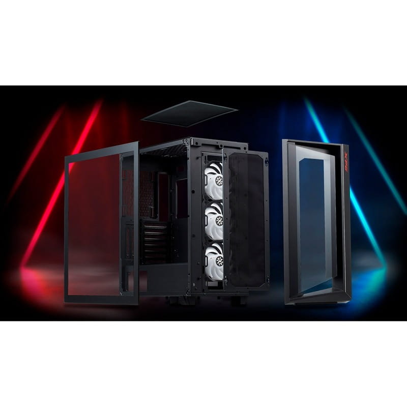 Корпус XPG Cruiser Super Black без БП (CRUISERST-BKCWW)