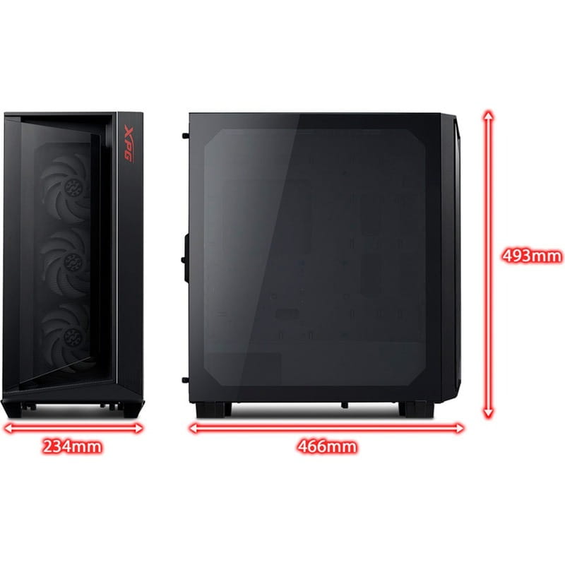 Корпус XPG Cruiser Super Black без БП (CRUISERST-BKCWW)
