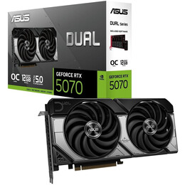 Видеокарта GF RTX 5070 12GB GDDR7 Dual OC Asus (DUAL-RTX5070-O12G)