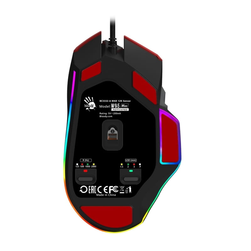 Мышь A4Tech Bloody W95 Max Sports Red