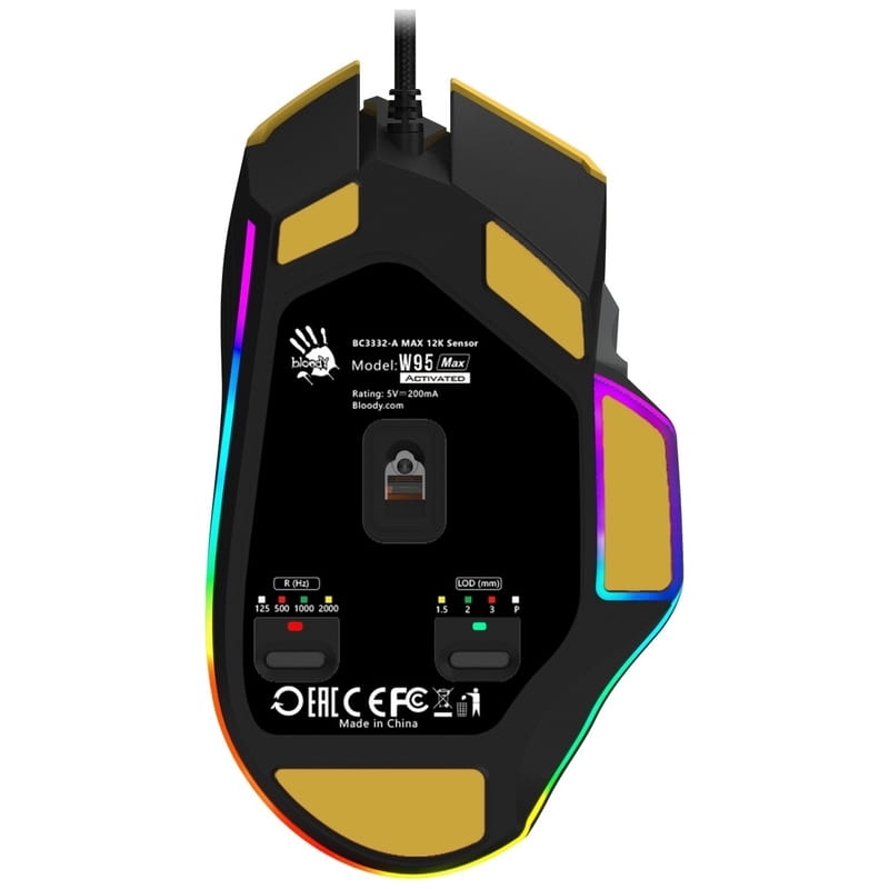 Мышь A4Tech Bloody W95 Max Sports Lime