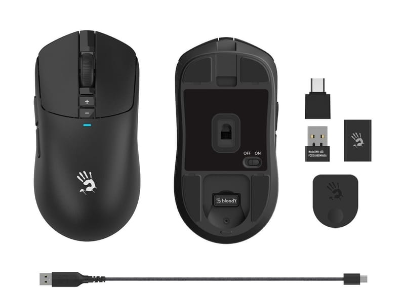 Мышь беспроводная A4Tech Bloody R72 Ultra Black