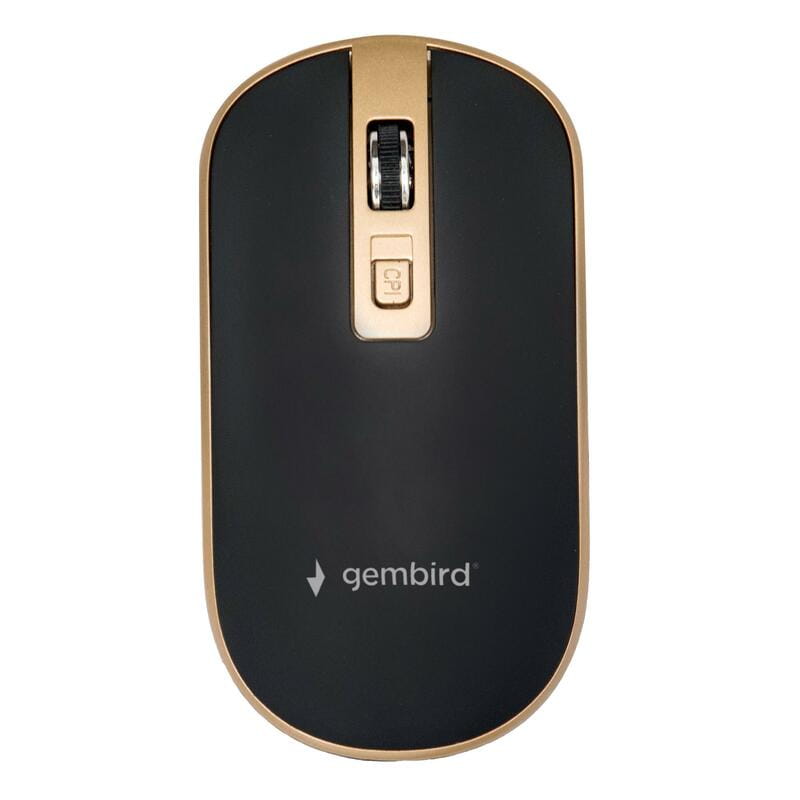 Мышь беспроводная Gembird MUSW-4B-06-BG Black/Gold