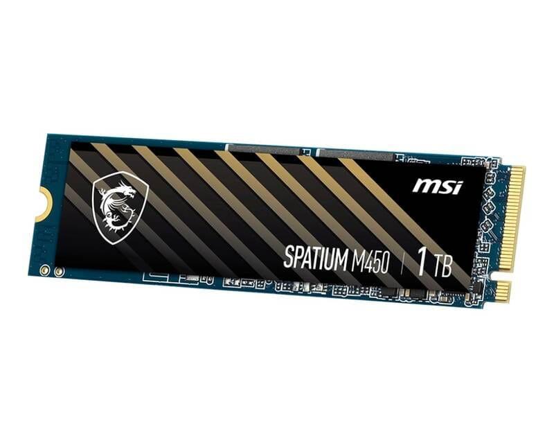 Накопитель SSD 1TB MSI Spatium M450 V1 M.2 2280 PCIe 4.0 x4 NVMe 3D NAND TLC (S78-440L0M0-P83)
